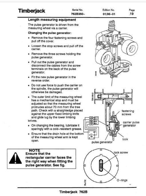 Timberjack 762B Harvester Head Service Repair Manual (762B350 and Up) - Image 2