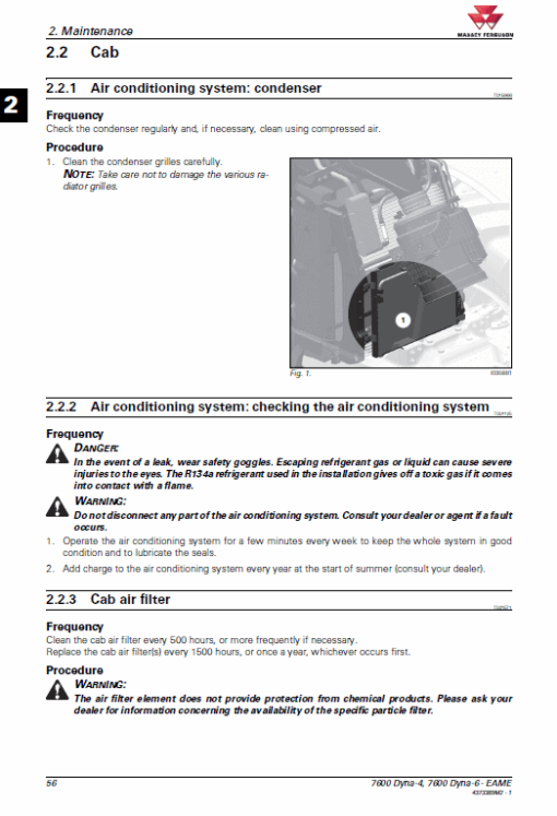 Massey Ferguson 7614, 7615, 7616, 7618 Tractor Service Manual - Image 5