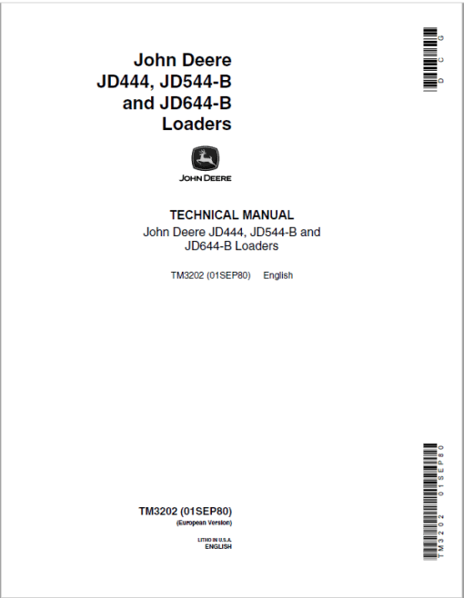 John Deere 544B Loader Repair Technical Manual (TM1094 and TM3202) - Image 2