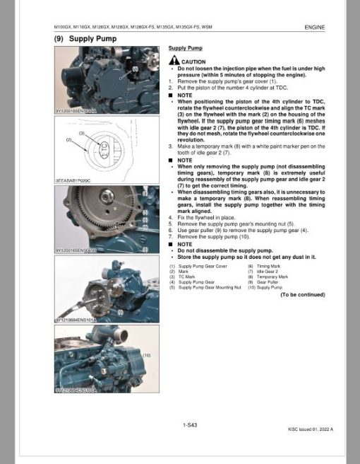 Kubota M100GX, M110GX, M126GX, M128GX, M135GX Tractor Service Repair Manual - Image 2