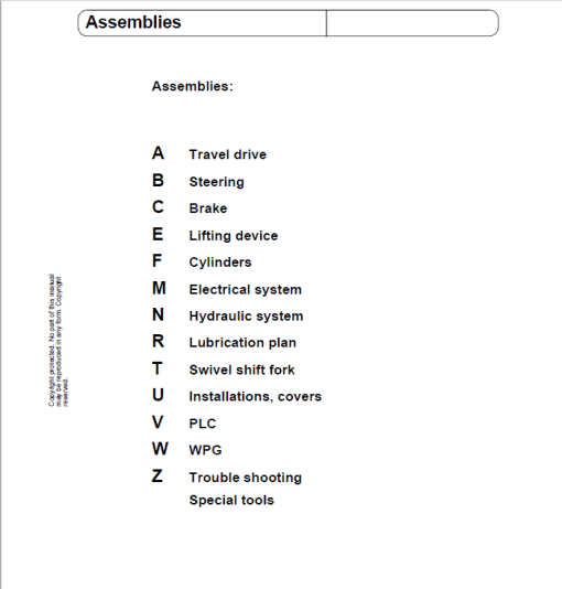 OM Pimespo ETL13 Forklift Workshop Manual - Image 2