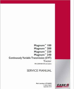 Repair Manual, Service Manual, Workshop Manual