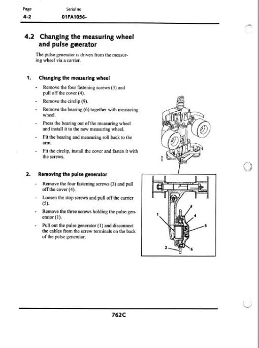 Timberjack 762C Harvester Head Service Repair Manual (SN 01FA1056 and up) - Image 2