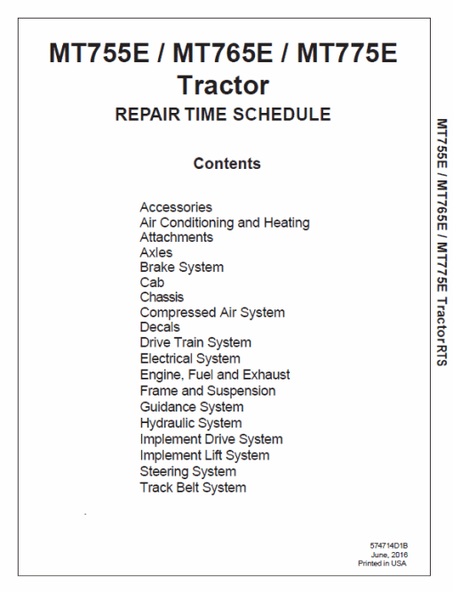 Challenger MT755E, MT765E, MT775E Tractor Service Manual - Image 4