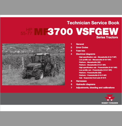 Massey Ferguson 3707, 3708, 3709, 3710 Tractor Manual - Image 2