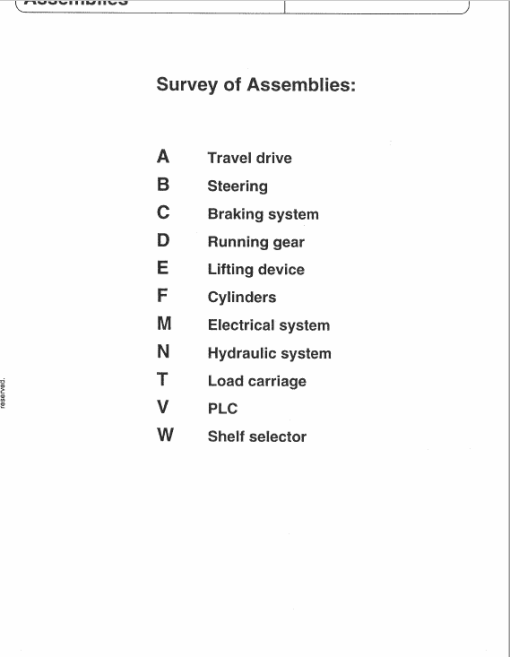 OM Pimespo ETL15 Forklift Workshop Manual - Image 2