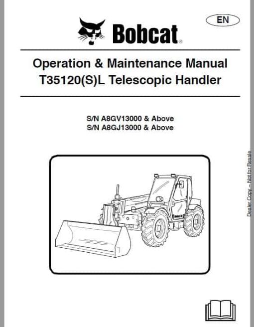 Bobcat T35.120SL MP versaHANDLER Telescopic Service Repair Manual - Image 2