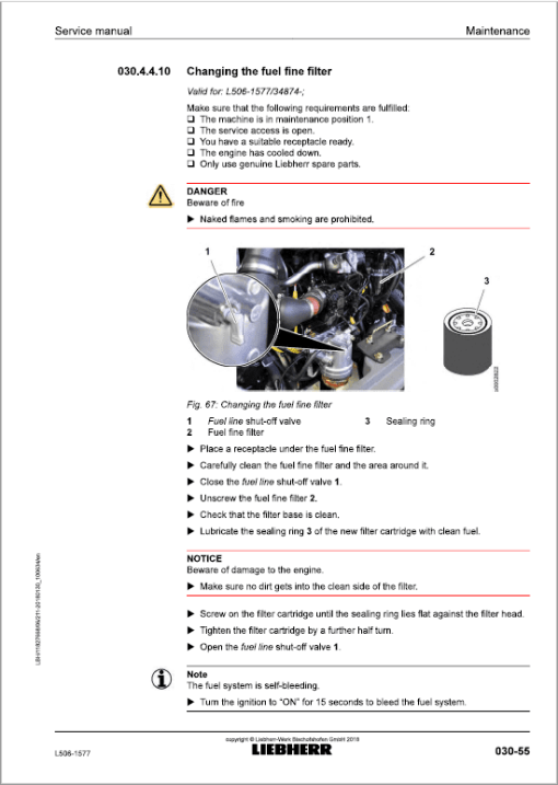 Liebherr L506 Type 1577 Wheel Loader Service Manual - Image 2