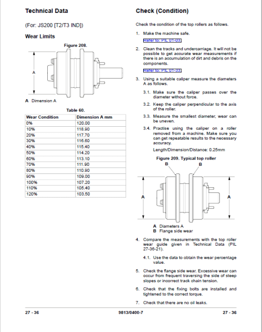 JCB JS140, JS200, JS205, JS215 Excavator Service Manual - Image 4