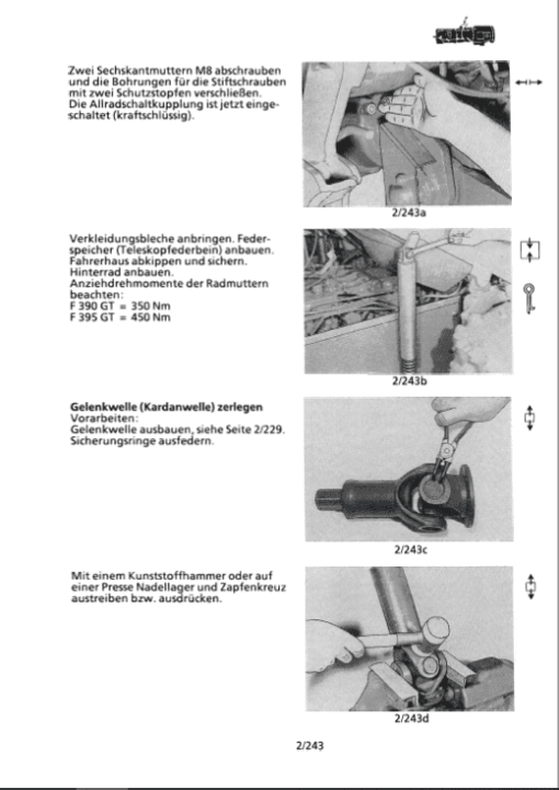 Fendt F390 GTA, F395 GTA, F395 GHA Tractors Workshop Repair Manual - Image 2