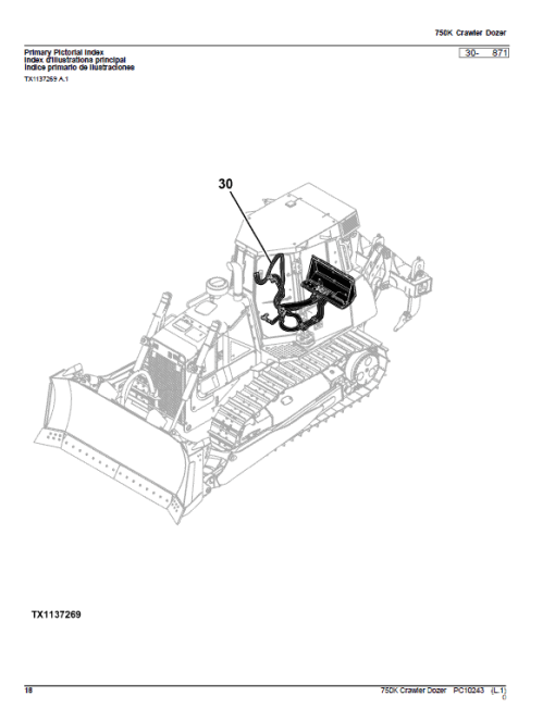 John Deere 750K Crawler Dozer Parts Catalog (SN. from E216966 - E270478) - Image 4