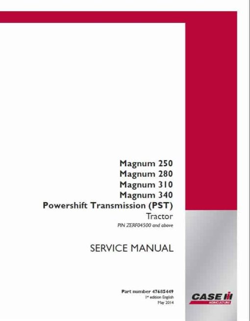 Case 250, 280, 310, 340, 380 Magnum Tractor Service Manual - Image 2