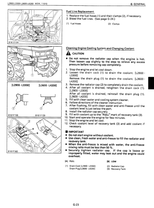 Kubota L2900, L3300, L3600, L4200 Tractor Workshop Manual - Image 2