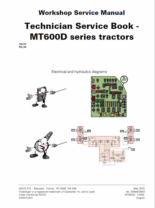 Challenger MT645D, MT655D, MT665D, MT675D, MT685D Tractor Workshop Manual - Image 3