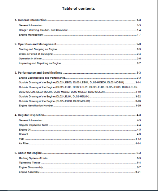 Daewoo D24NAP Engine Operation and Maintenance Manual - Image 3