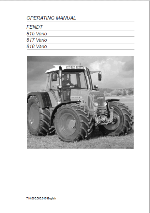 Fendt 711, 712, 714, 716 Vario COM II Tractors Workshop Repair Manual - Image 4