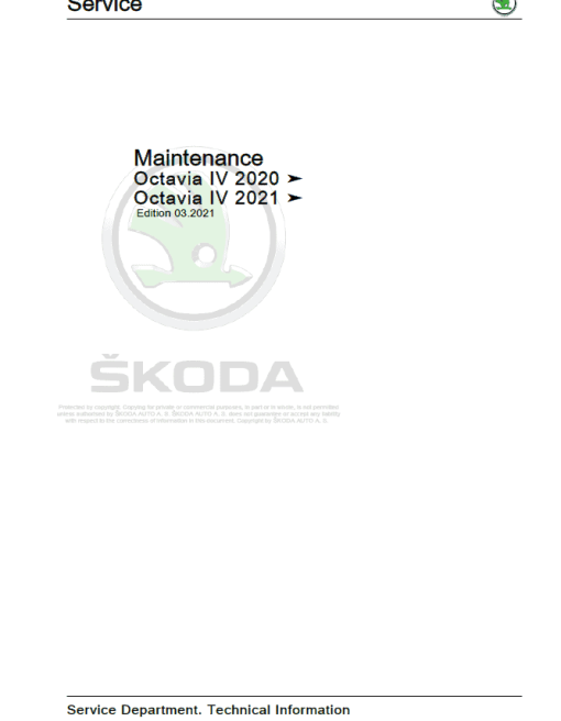 SKODA OCTAVIA IV (NX) Repair Service Manual - Image 2