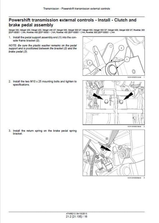 Case 350, 400, 450 Rowtrac Tractor Service Manual - Image 2