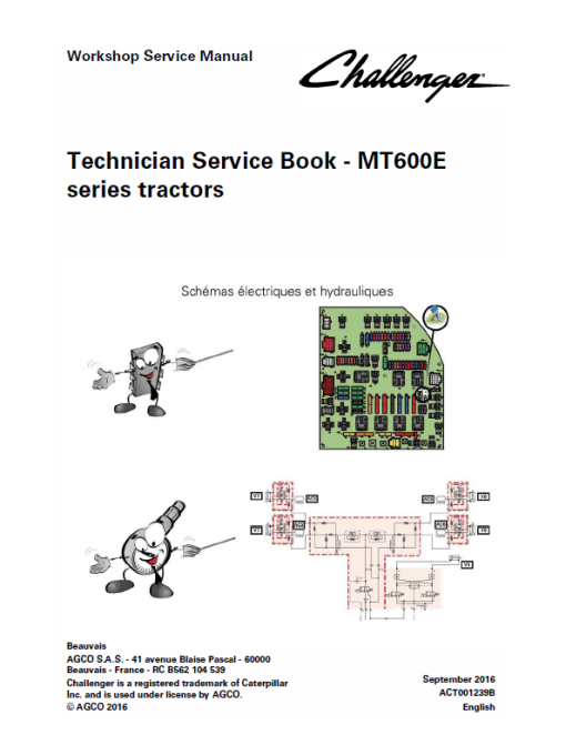 Challenger MT645E, MT655E, MT665E, MT675E, MT685E Tractor Workshop Manual - Image 2