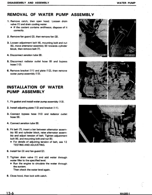 Komatsu WA300-1, WA320-1 Wheel Loader Service Manual - Image 2