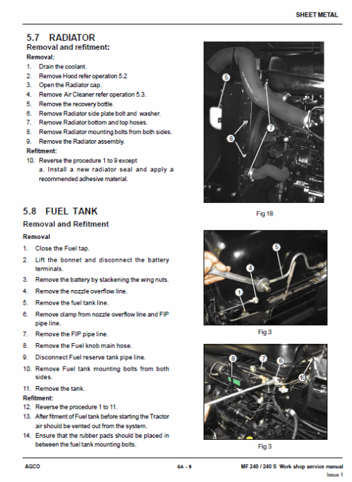 Massey Ferguson MF 240, 240S Tractor Service Manual - Image 2