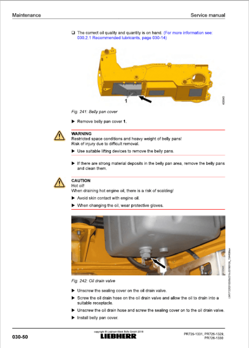 Liebherr PR 726 Crawler Dozer Repair Service Manual - Image 2