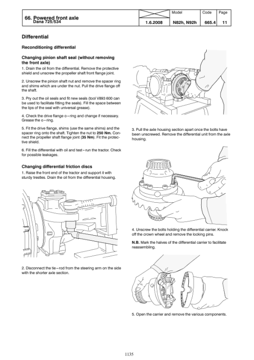 Valtra H91C, N101C, N111C, N111EH, N121LS, N141LS Tractors Service Repair Manual - Image 2