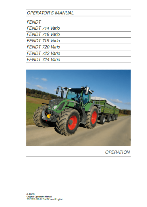 Fendt 714, 716, 718, 720, 722, 724 Vario Scr (3b) Tractors Workshop Repair Manual - Image 4