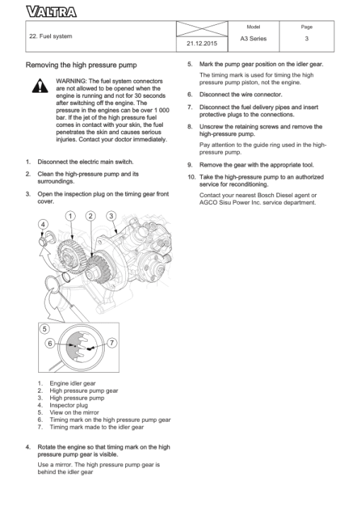 Valtra A83H, A93H Tractors Service Repair Manual - Image 2