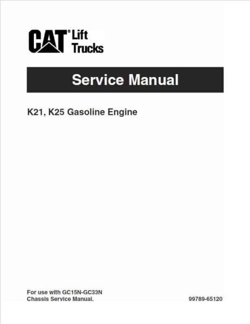 CAT GC20N, GC25N, GC28N, GC30N, GC33N Forklift Service Manual - Image 2