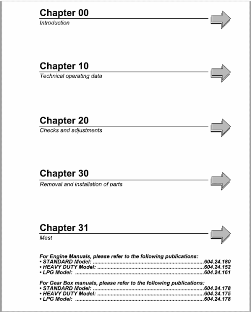 OM Pimespo XD25 and XD30 Forklift Workshop Manual - Image 2