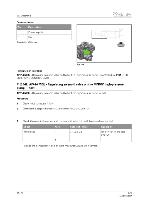 Valtra A74S, A84S, A94S Tractors Workshop Repair Manual - Image 2