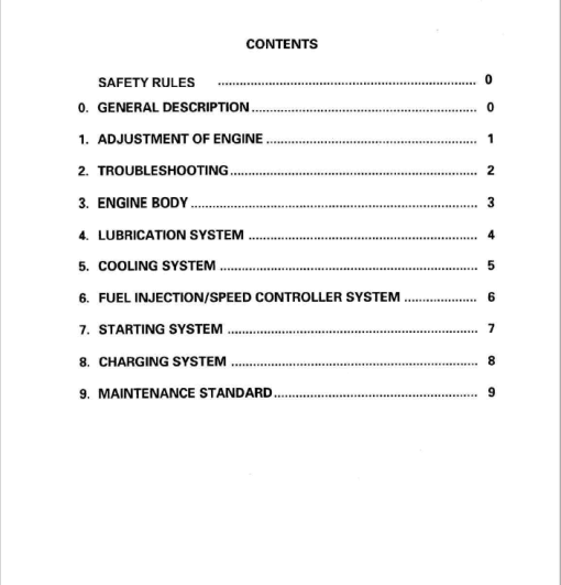 OM Pimespo 4D98E Diesel Engine For Forklift Trucks Shop Manual - Image 2