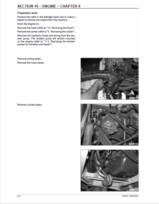 Case DV207, DV207HF Vibratory Roller Service Manual - Image 3