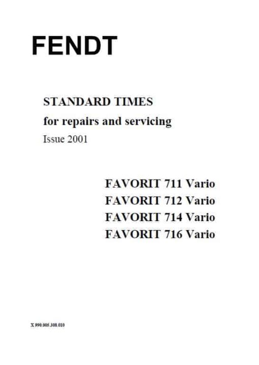 Fendt 711, 712, 714, 716 Favorit COM I Tractors Workshop Repair Manual - Image 2