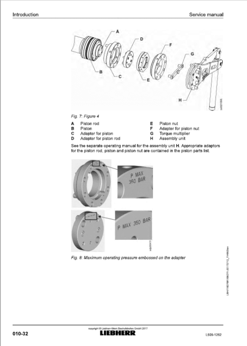 Liebherr L509 Type 1262 Wheel Loader Service Manual - Image 2