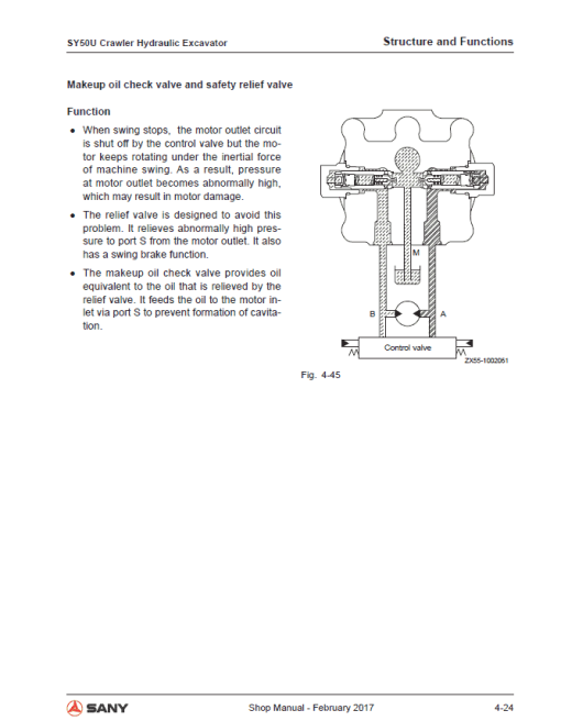 Sany SY50U Hydraulic Excavator Repair Service Manual - Image 2