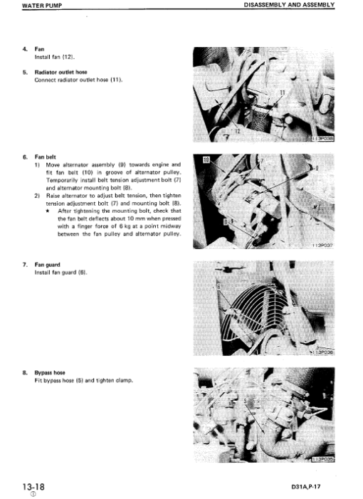 Komatsu D31PL-17, D31PLL-17, D31P-17A, D31P-17B Dozer Manual - Image 2