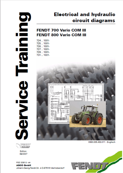 Fendt 818, 820 Vario COM III Tractors Workshop Repair Manual - Image 2