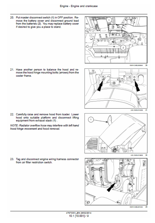 New Holland W190C, W230C Tier 4A Wheel Loader Service Manual - Image 2