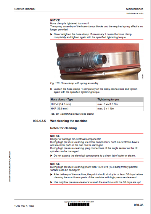 Liebherr TL432 Type 1483 Telescopic Handler Service Manual - Image 2