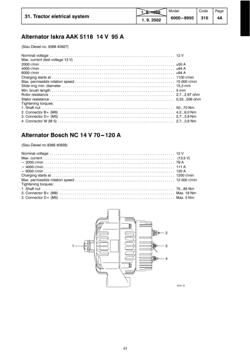 Valtra 8200, 8200E, 8350 Hi, 8400, 8400E, 8450, 8450E, 8450 Hi Tractors Service Repair Manual - Image 2