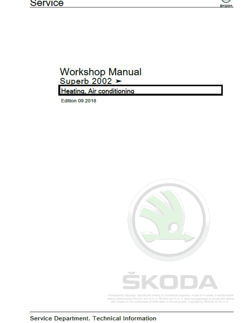 SKODA SUPERB (3U, 3U4) Repair Service Manual - Image 2