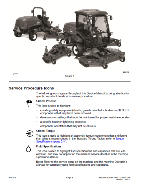 Toro Groundsmaster 5900, 5910 (Models 31598, 31599) Service Repair Manual - Image 2