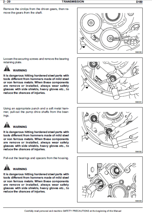 New Holland D180 Tier 2 & Tier 3 Crawler Dozer Service Manual - Image 2