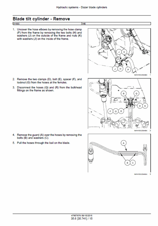 New Holland D150C Stage 3B Crawler Dozer Service Manual - Image 2