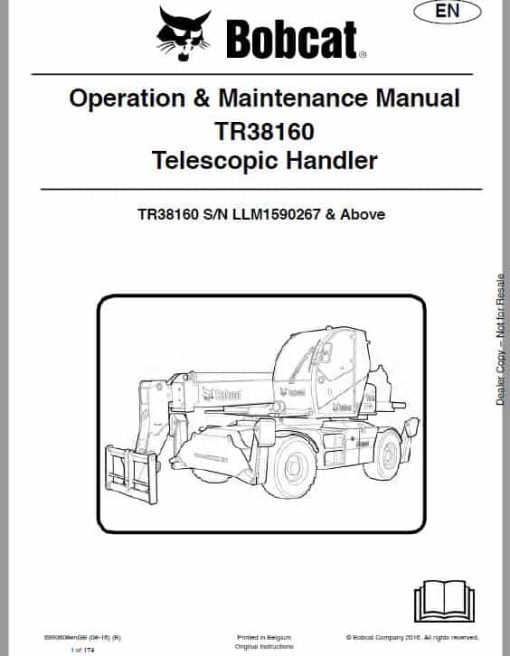 Bobcat TR38160, TR38160 EVO versaHANDLER Telescopic Service Repair Manual - Image 2