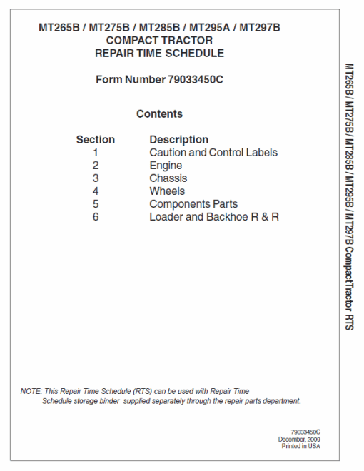 Challenger MT297B Tractor Service Manual - Image 2