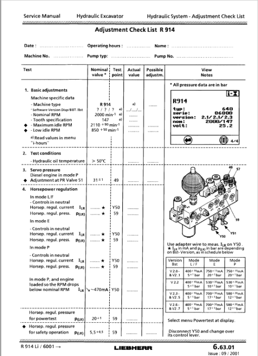 Liebherr R900B, R904, R914, R924, R934, R944 Litronic Excavator Service Manual - Image 2