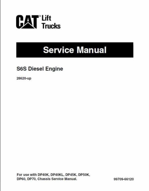 CAT GP40, GPL40, DP40, DPL40, DP45, DP50 Forklift Lift Truck Service Manual - Image 2